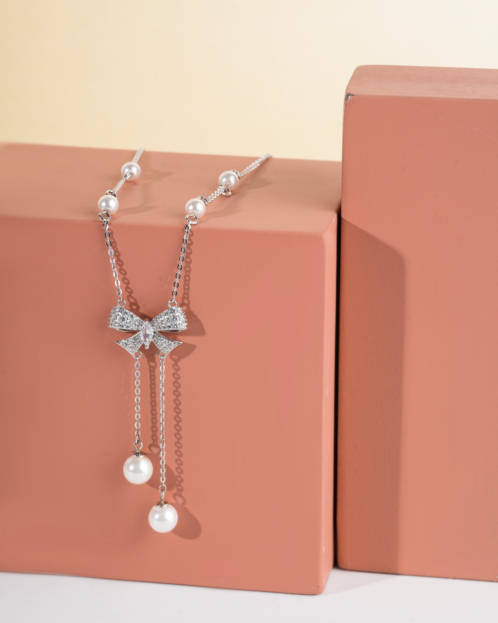 Pearl Drop Sterling Silver Pendant by Selia & Co