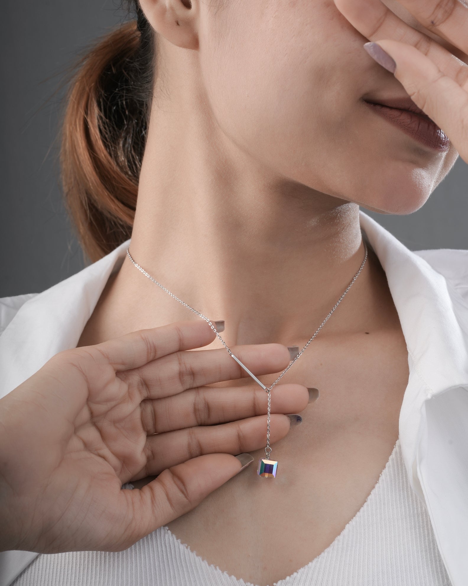 Elegant 925 Sterling Silver Drop Pendant for Ladies | Selia & Co