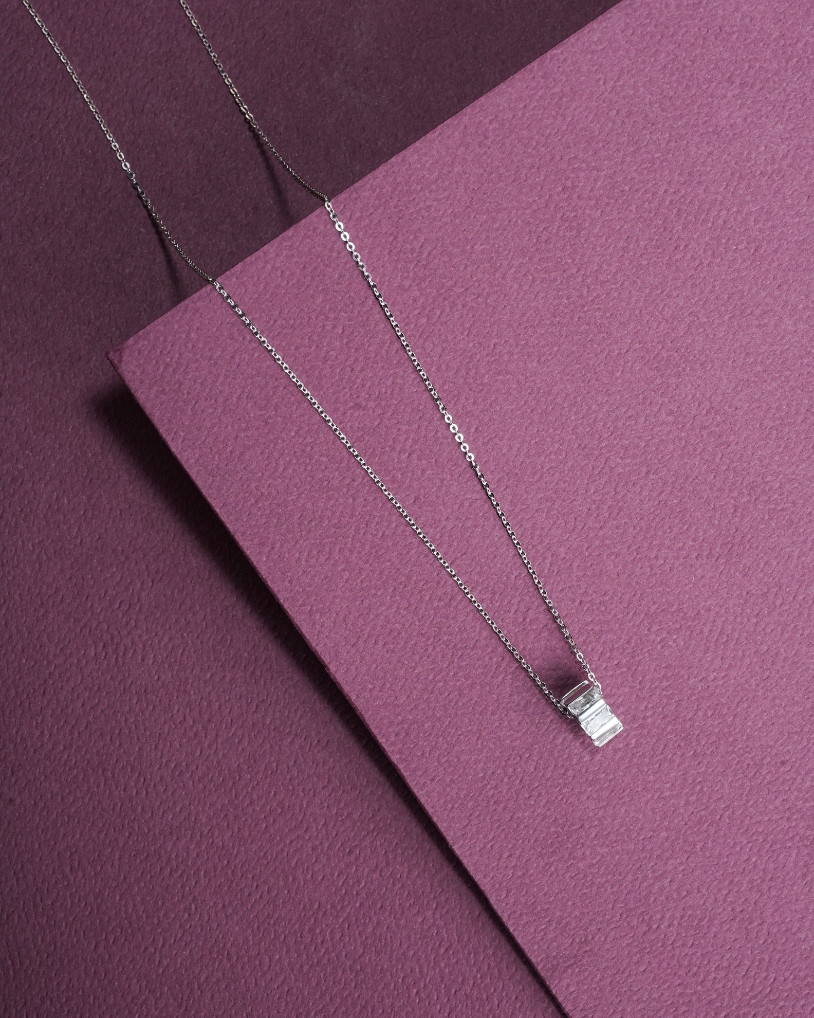 Eternal Circle Silver Ring Pendant Necklace by Selia & Co