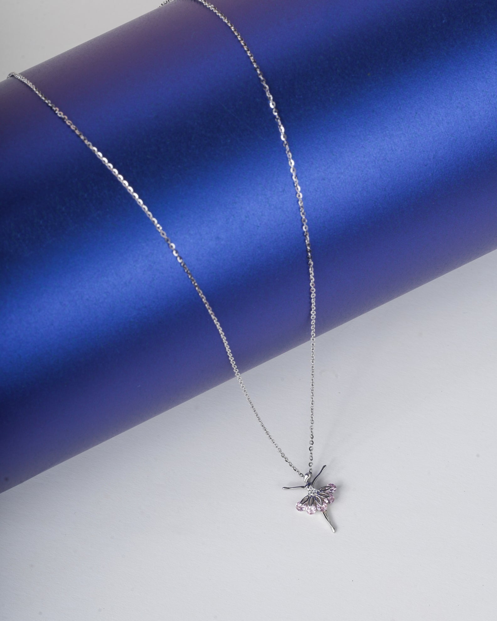 Dancing Doll Sterling Silver Pendant Chain - Selia & Co.