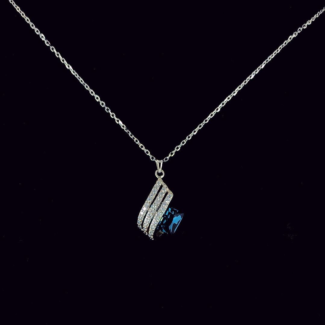 Genuine Tanzanite Necklace in Sterling Silver - Selia & Co