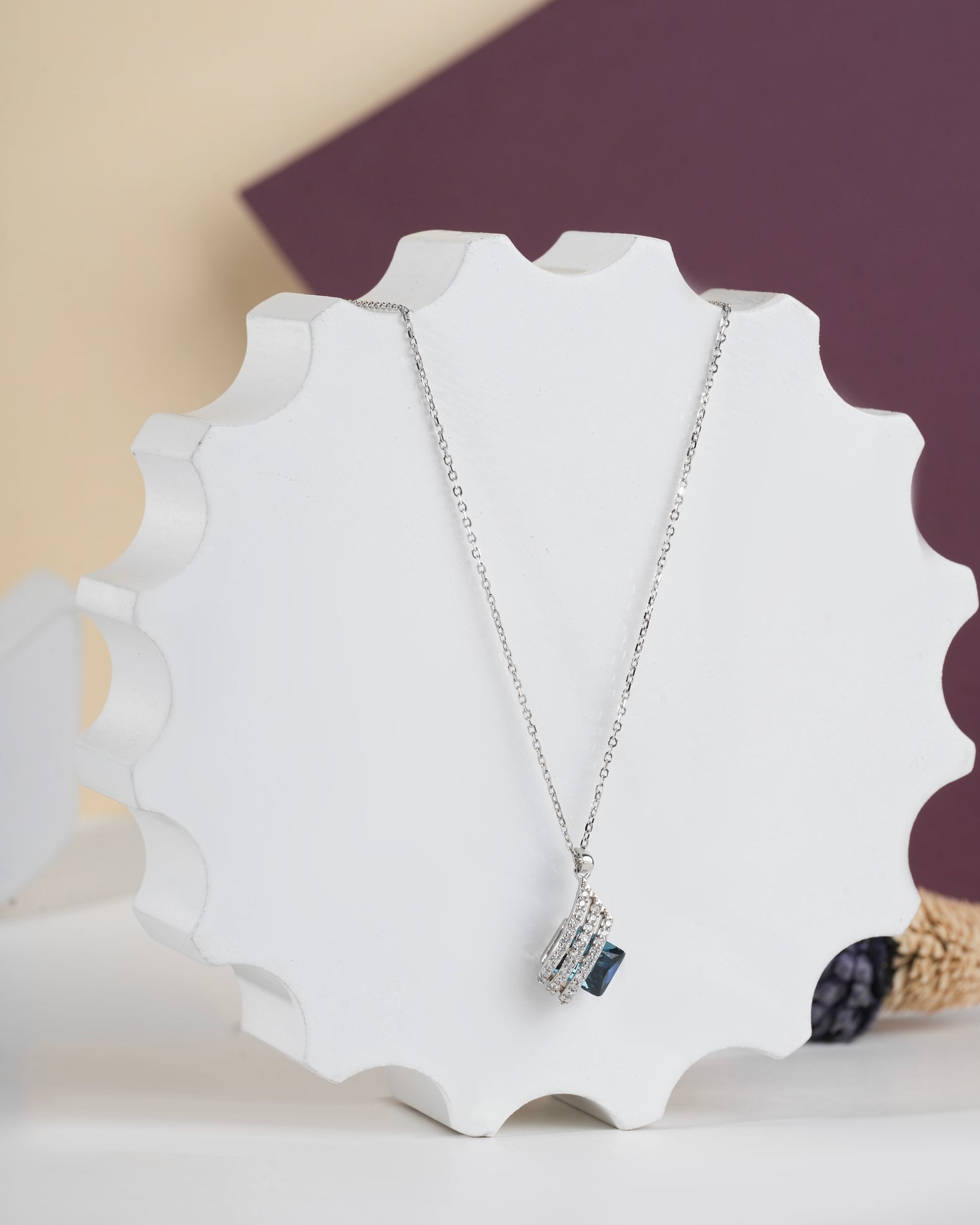 Genuine Tanzanite Necklace in Sterling Silver - Selia & Co