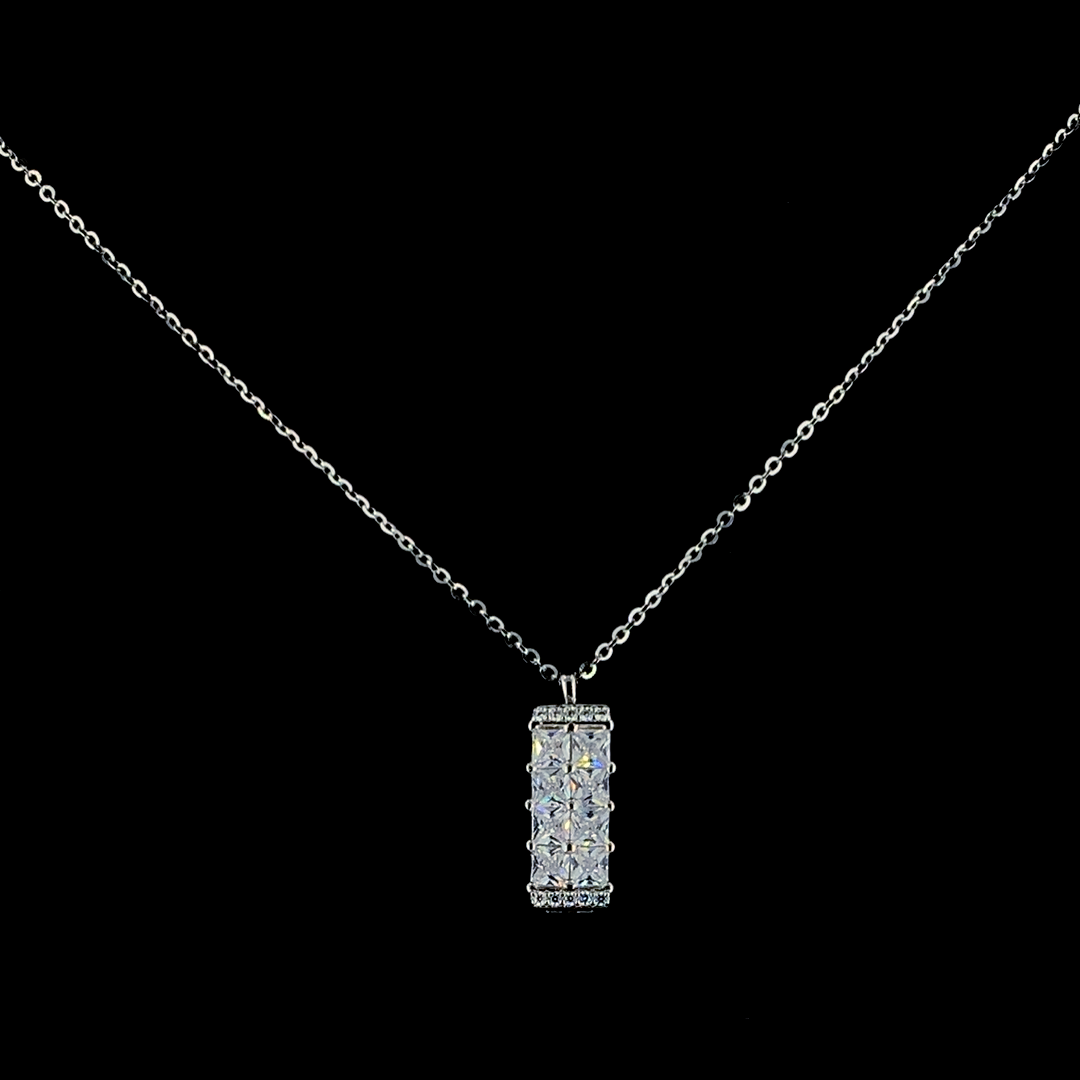 Sterling Silver Luminary Pendant with Box Chain for Women | Selia & Co