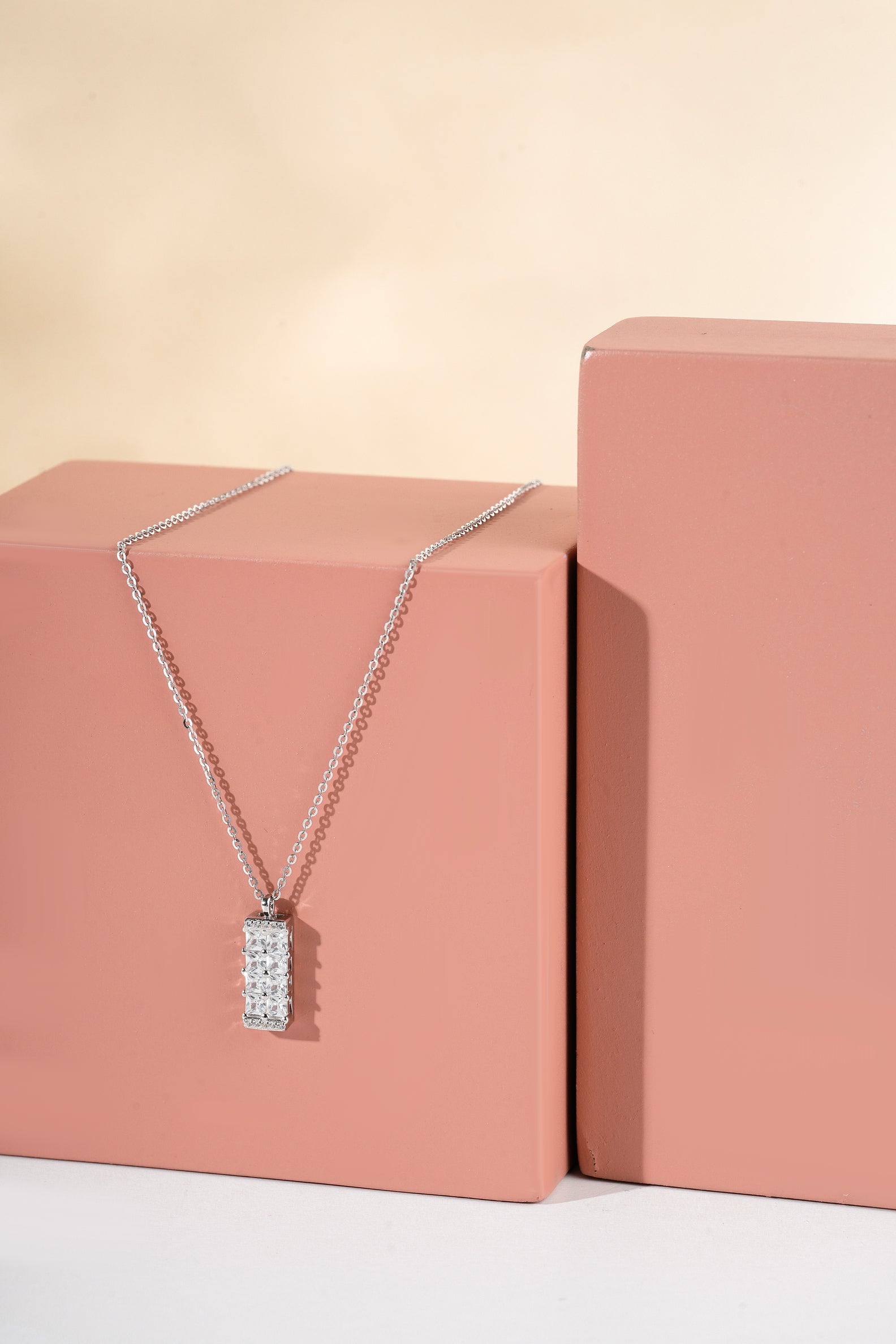 Sterling Silver Luminary Pendant with Box Chain for Women | Selia & Co