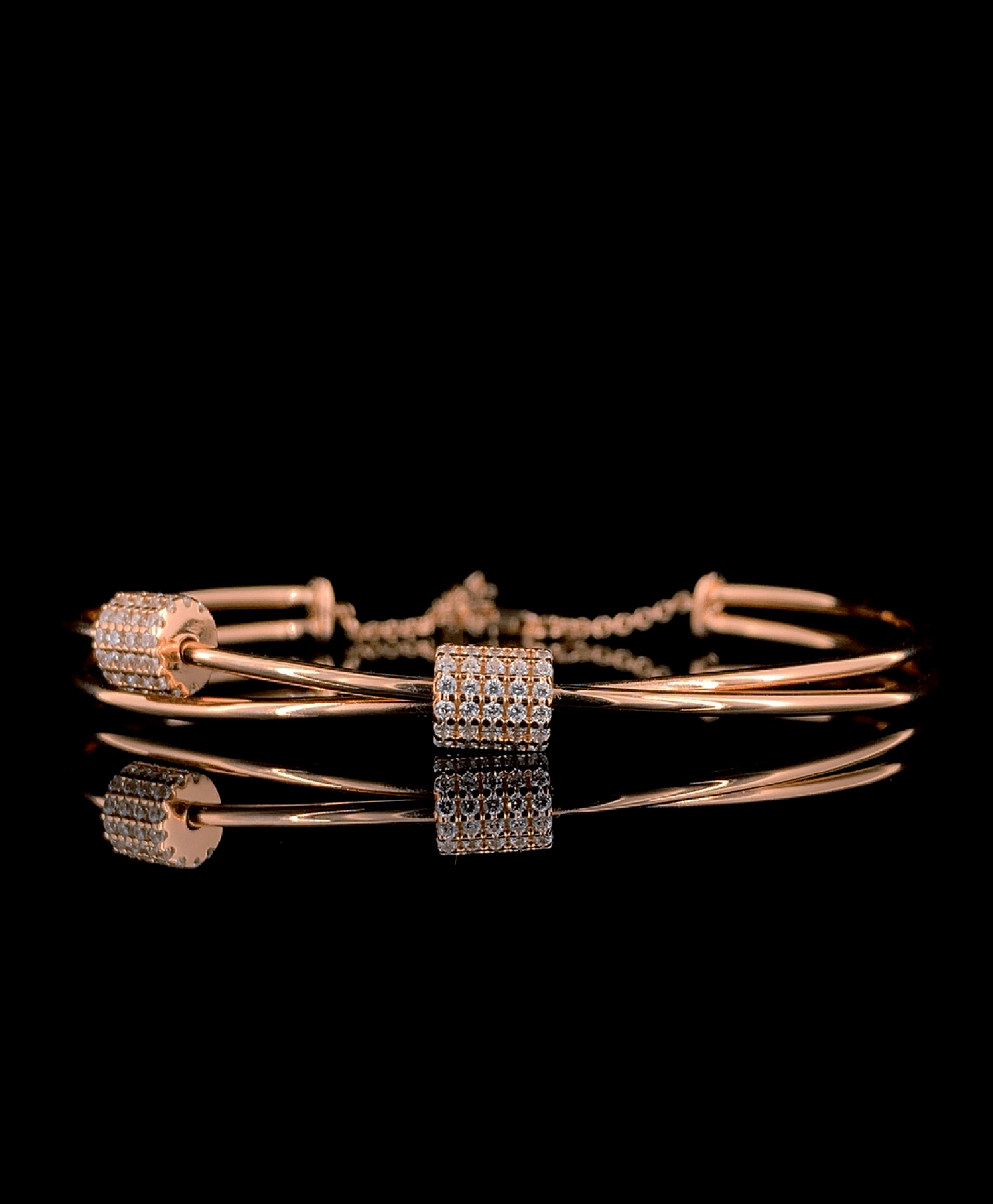 Women Sterling Silver Golden Color Bracelet