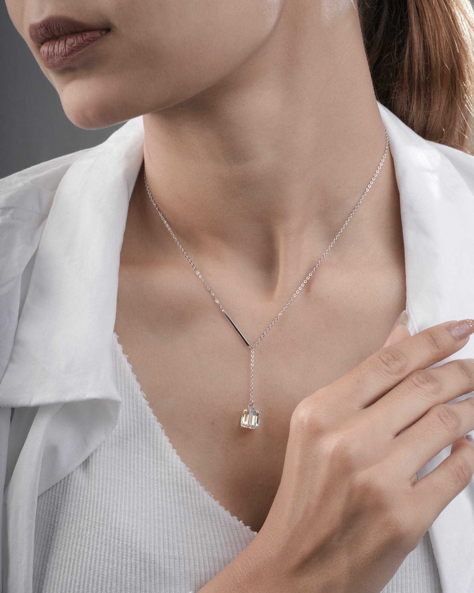 Elegant 925 Sterling Silver Drop Pendant for Ladies | Selia & Co